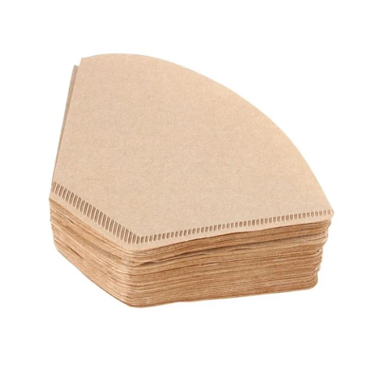 Coffee Paper Filters Disposible For Coffee Machine Filter Paper Natural Coffee Fan Shape Coffee Paper