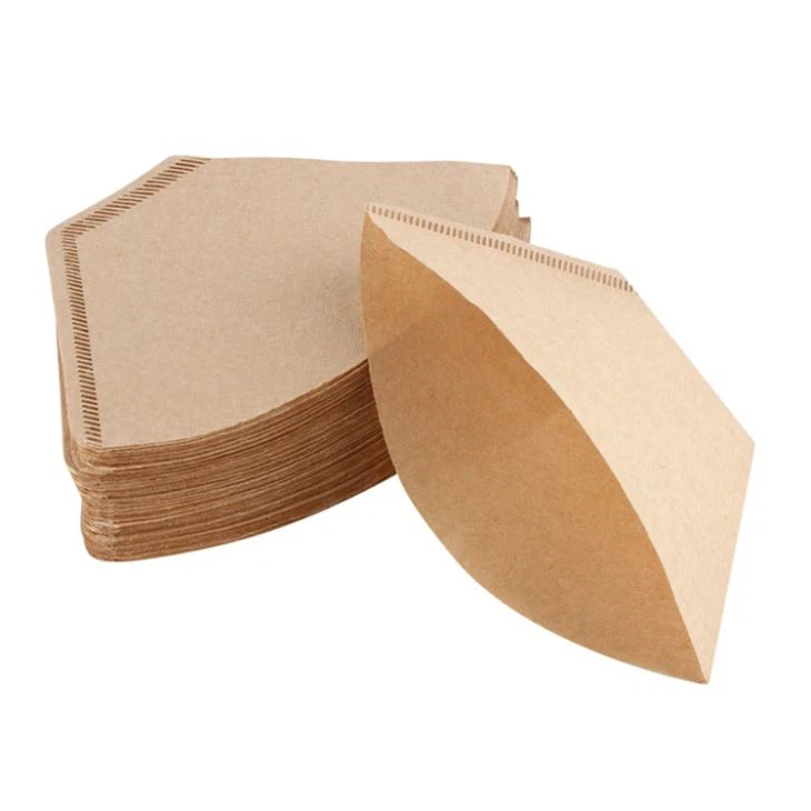 155 * 90MM فيتنام مروحة شكل ورقة القهوة مرشحات لموكا وعاء