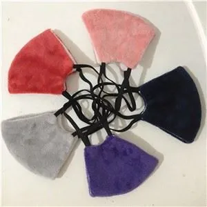 1 Pc Unisex الكبار قناع الوجه الصلبة الغبار مانعة للاندجاج قناع الضباب Pm2.5 غطاء الفم القطن قابل للغسل مع طوقا